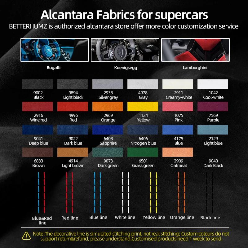 For BMW Z4 E89 2009-2016 Made of Alcantara Dashboard Side Air Vent Outlet Trim Frame Sticker Car Interior Tuning Accessories