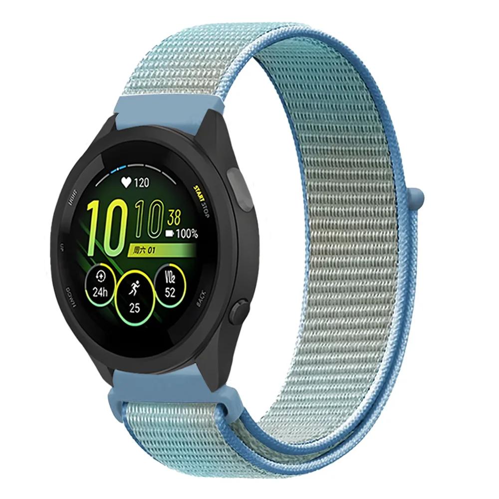20mm 22mm Pletený nylonový smyčkový řemínek pro Garmin Forerunner 165 55 965 265 255 955 Venu 3 Náramek pro Garmin Active/Vivoactive 5