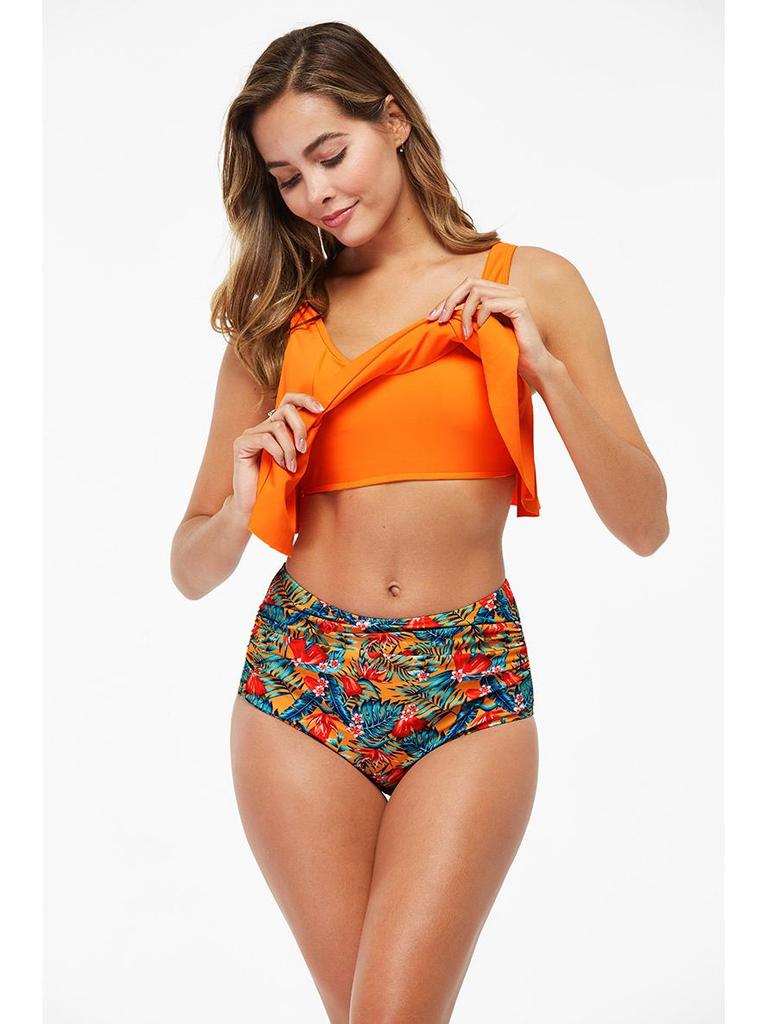 European & American Ruffle High Waist Bikini - Women's Bestseller Swimsuit 2020
