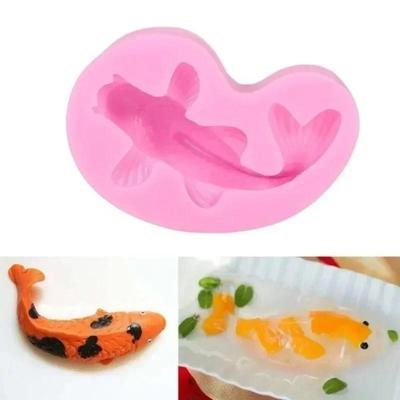 Stampo per Torta Fai da Te Cioccolato Strumenti da Forno Accessori Forma Creativa Fatta a Mano Stampi Carpa Stampo in Silicone per Sapone Candela Argilla Polimerica