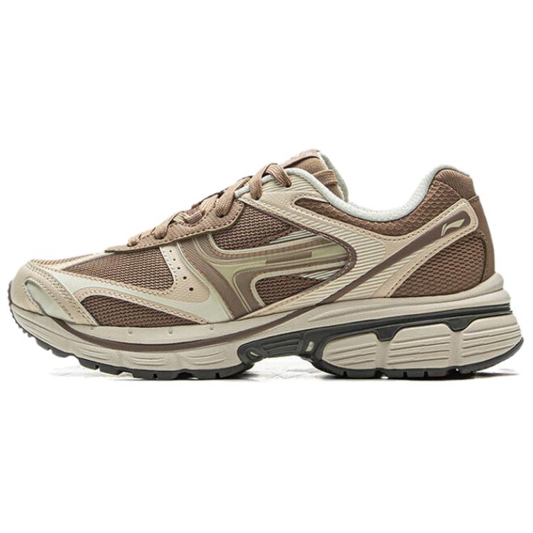 

Li Ning Bouncing P1000 Comfortable Trendy Non-Slip Wear-Resistant Low-Top Casual Running Shoes Women sneaker Brown Beige ARSV040-2 38⅓