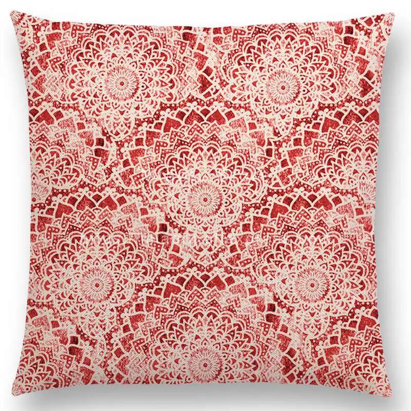 New Dreamy Rainbow Boho Beautiful Flower Gorgeous Floral Mandalas Fantasy Moon Stars Prints Cushion Cover Throw Pillow Case