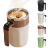 Rechargeable Automatic Stirring Cup Digital Display Heating Mixer Cup  Portable Use