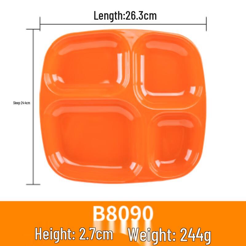 

Rectangular Melamine Divided Meal Tray