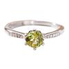 Natural Topaz Garnet Peridot Color Treasure Ring Women'S S925 Sterling Silver With Simple Index Finger Ring