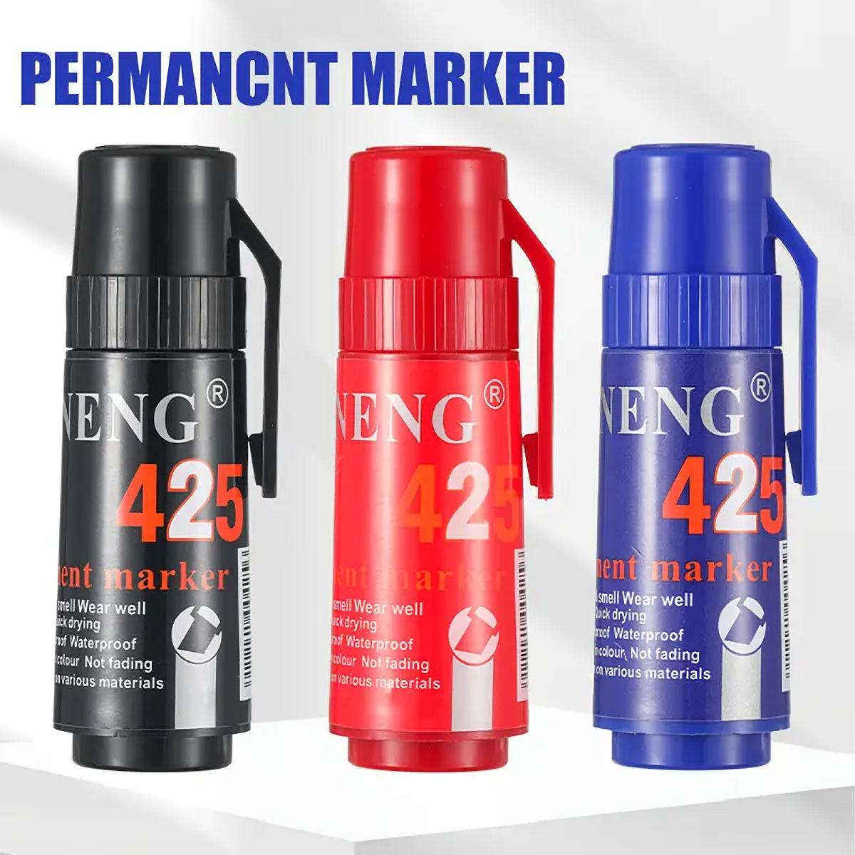 

Перманентные маркеры с наконечником-долотом большой емкости, быстросохнущие, устойчивые к выцветанию, идеально подходят для профессионального художественного рисования, POP-постеров