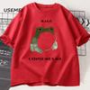Unisexs T Shirts Funny Rage Consumes Me Frog Graphic T Shirts Vintage Cotton Short Sleeve Printed Tshirt Unisexs Clothes Streetwear