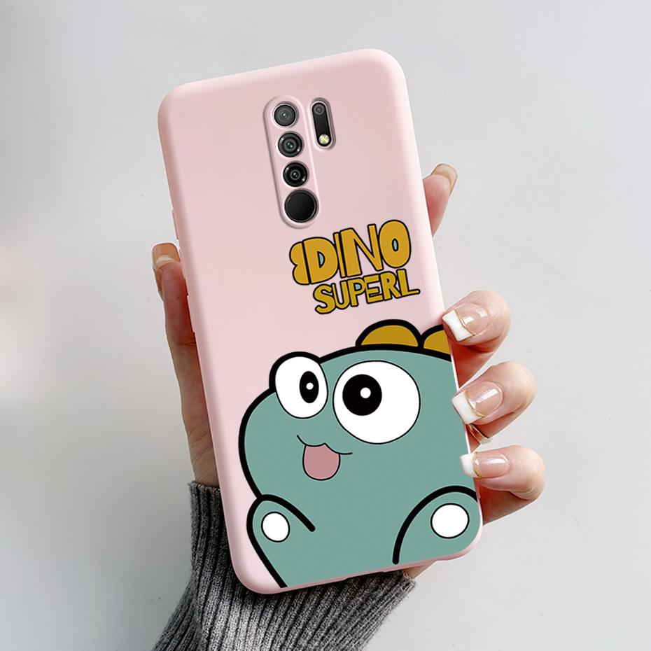 For Xiaomi Redmi 9 Case Redmi 9 Prime Cover M2004J19G M2004J19C redmi9 Cute Cartoon Bear Silicone TPU Soft Phone Case Back Cover