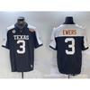 ג'רזי כדורגל מכללות רטרו Texas Longhorns Buffalo Bills לגברים, מדים לאימון רקומים