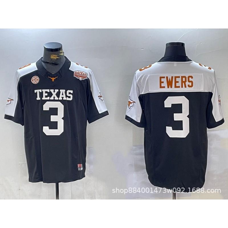 ג'רזי כדורגל מכללות רטרו Texas Longhorns Buffalo Bills לגברים, מדים לאימון רקומים