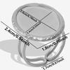 1Pcs Open Adjustable Stainless Steel Heart Sun Leaf Rings Diy Cabochons Silver/Gold Ring For Women Men Handmade Supplies