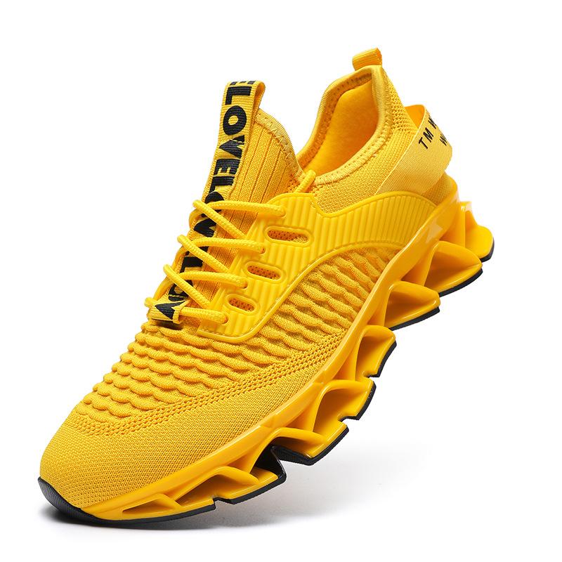 Flying Woven Men's Shoes Spring Air Mesh Blade Red Sports Running Casual Trendy Shoes Versatile Men's Factory