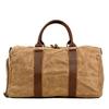 Europe and the United States Large-capacity Tooling Travel Bag Stylish Waxed Canvas Camping Duffel Dry and Wet Separation Exercise Fitness Handbag