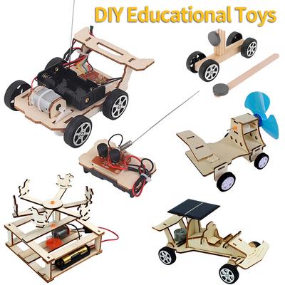 DIY Educational Toys RC Car Model Building Experiment Kits Technology Maker DIY Wireless Remote Control Car STEM Education Toy