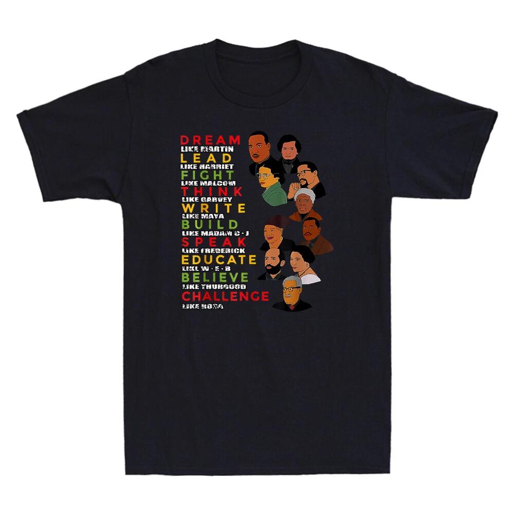 Dream Like Martin Lead Like Harriet Black History Month Vintage Men s T-Shirt XL