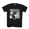 Maglietta da uomo 100% cotone con stampa Rock Band Nirvana Stile Hiphop Y2k T-shirt Grafica Unisex Girocollo Manica Corta Streetwear Maglietta da Donna