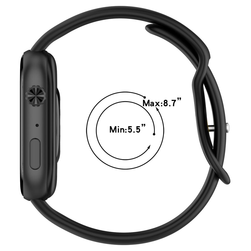 For Honor Choice ROSSINI 2i Silicone Watch Strap Reverse Buckle Sports Wrist Band