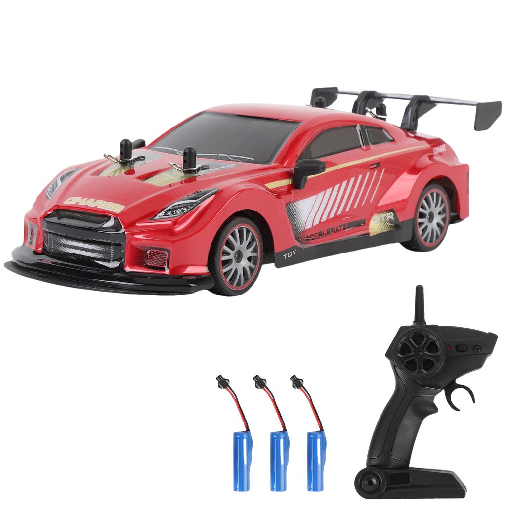 Remote Control Car, Rechargeable 4WD Drifting Vehicle with Spray Function and Lights, 2.4GHz Toy Car for Kids Boys