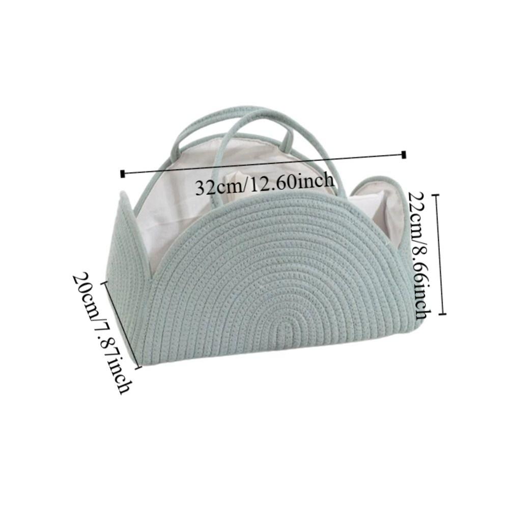 Handtasche für Mütter mit großem Fassungsvermögen, multifunktionaler Windelorganisator, tragbarer gewebter Korb, Damen