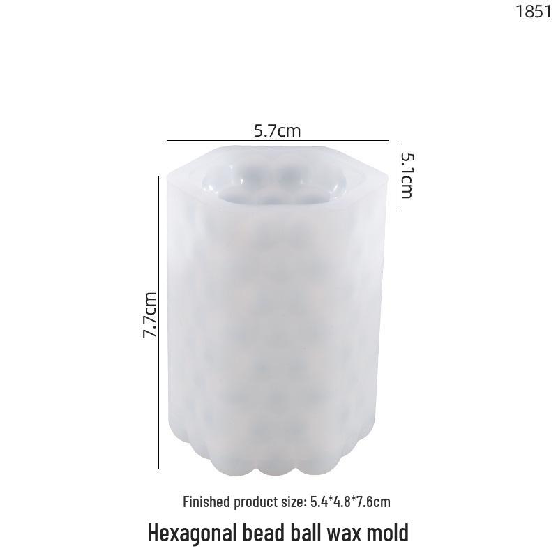 Stampo in Silicone Fai da Te Papavero per Resina Epossidica Cristallina: Cilindro, Sfera, Lanterna, Supporto Espositore per Candele a Pois.