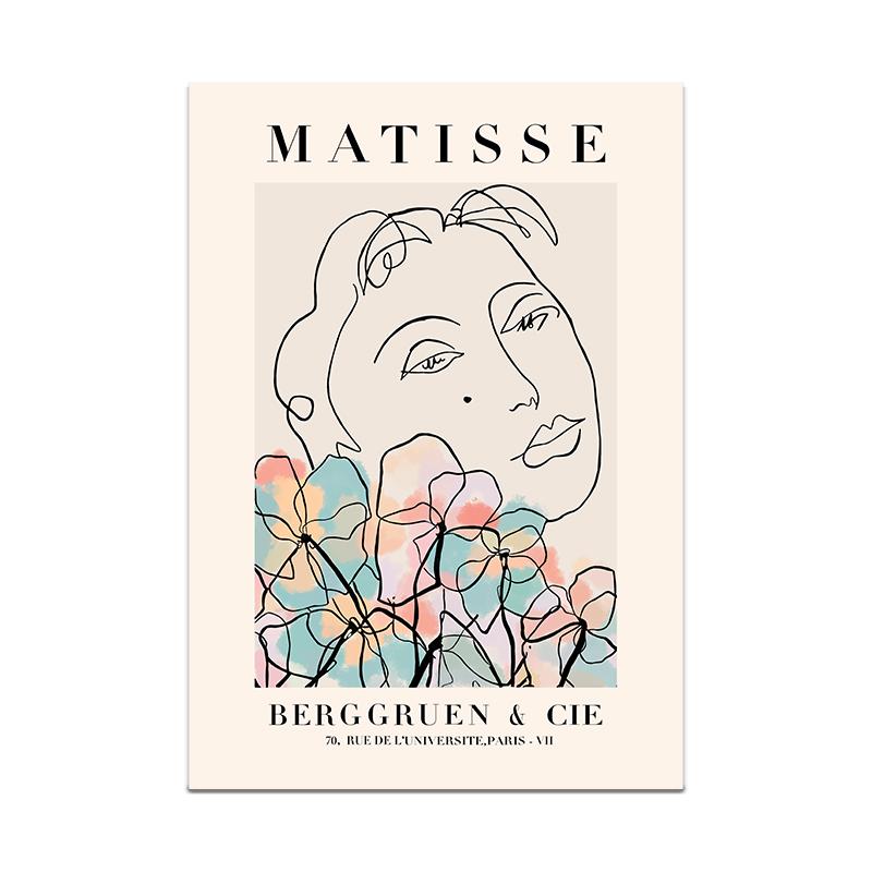 Henri Matisse Poster Flower Canvas Painting Art Nordic Leaf Posters Prints Wall Pictures for Living Room Home Decor Unframed