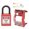 3P Circuit Breaker Protective Box and Padlock Set Transparent Distribution Protection Box Lockout