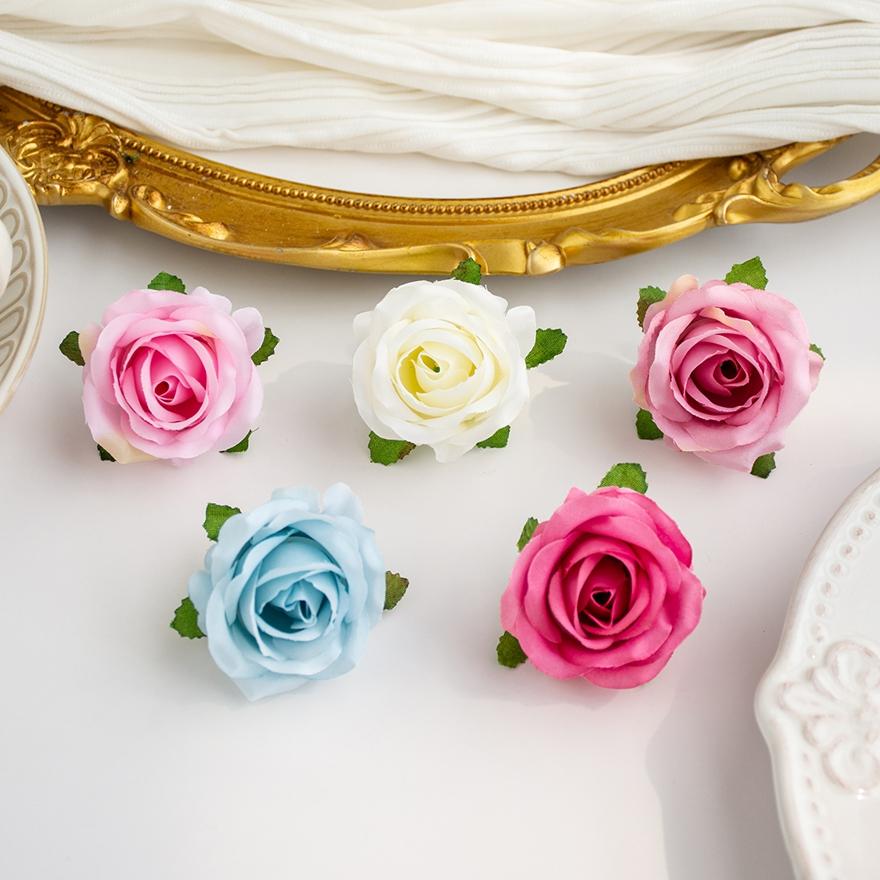 Artificial Flowers Silk Rose Heads Home Wedding Wreath Garden Decor Festival Indoor Party DIY Gifts Box Scrapbooks Craft Hotsale