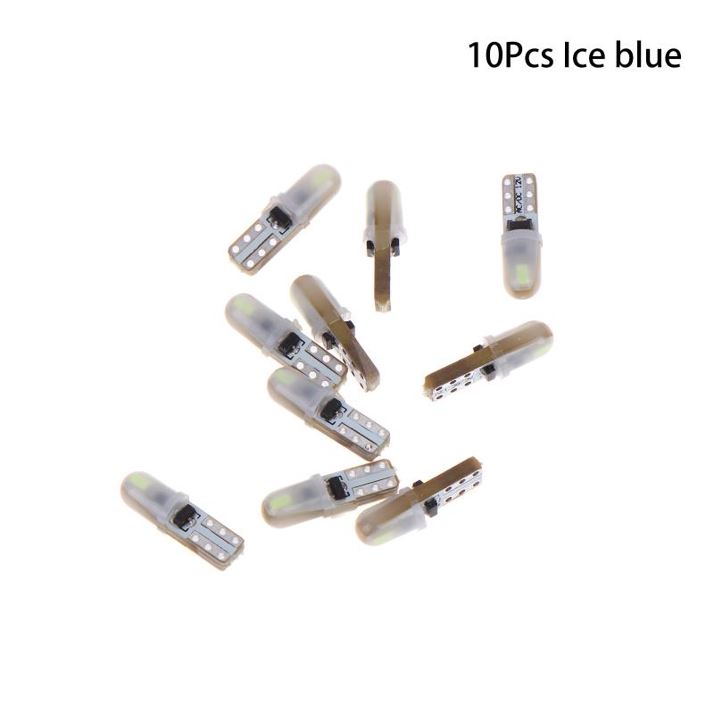 10pcs T5 LED Bulb 3014 2SMD Car Dashboard Instrument Cluster Light Set Suited for Car Interior Panel Gauge Illumination