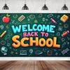 Back to School Season Graffiti Tapestry Cartoon Pattern Wear resistant Hanging Cloth Back to School Party Decoration