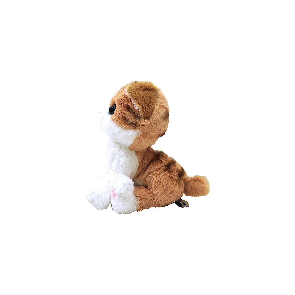 Sunlemon Kitten Scottish Fold Plush Toy Brown 16.7x8x18.4cm Animal Cat Soft Toy