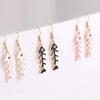 Women's Cute Cartoon Fishbone Dangle Earrings, Colorful Enamel Creative Fun Edgy Statement Fashion Jewelry