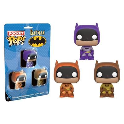 Porta-chaves - Funko - Batman - Pacote de 3 - 75º Aniversário - Vinil - Multicolorido