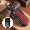 Leather Car Remote Key Cover Fob Shell Protector Case Keychain For Ford Equator    Sport Ecoboost Auto Accessories
