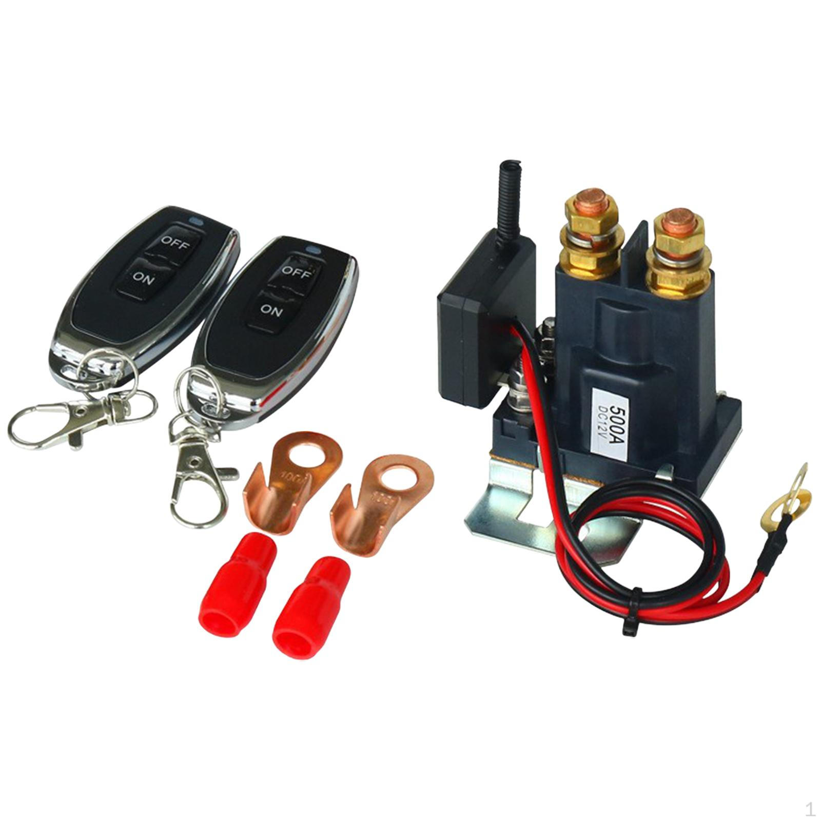 

Battery Kill Switch Remote Disconnect with 2 Keys Durable Premium 24V