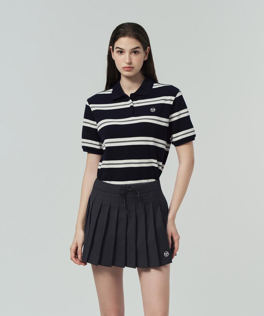 SERGIO TACCHINI W Striped Short Sleeve Polo