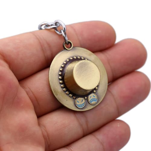 BAIYAN "ONE PIECE" Ace Straw Hat Keychain