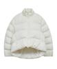 Standarderror 87-Stan021 Essential Asymmetrical Oversized Hooded Padded Jumper Ivory