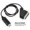 Plug and Play SCART To HD Multimedia Interface Converter HD 1080P Video Connection Cable  HD Video