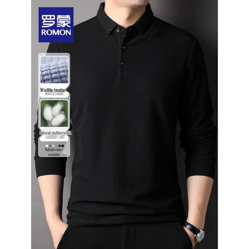 ROMON Men's Polo Neck Knit Sweater