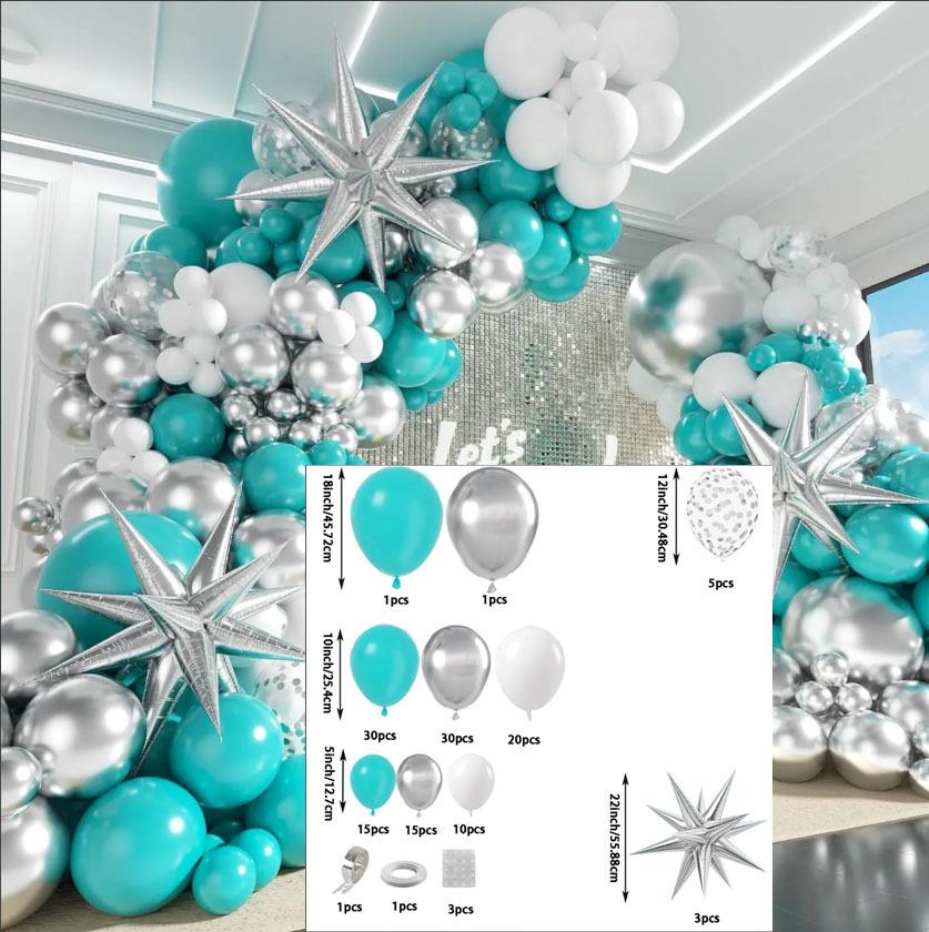 Starburst Thickened Balloon Chain Set for Celebrations