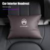 Car Seat Hanging Headrest Leather Neck Pillow Head Protector Accessories For Citroen C4 C3 C5 C1 C2 C-Elysee Berlingo Picasso
