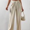 Women's Loose Casual Trousers, Comfortable Home Pants, Solid Color Casual Wide-leg Sports Pants 822