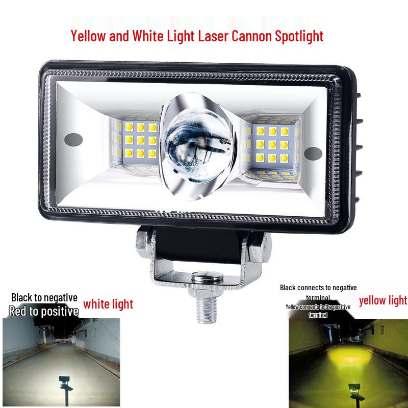 Super Bright LED Headlights for Electric Vehicles & Motorcycles, High/Low Beam, 12V
