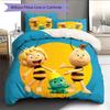 Maya the Bee  Pattern Bedding Quilt Set  Home Decoration  Gift (1 * Duvet Cover + 2 * Pillowcase  Without Core)
