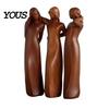 Decorative Tabletop Figurines Sisterhood Wooden Figurine, Handcrafted Friendship Sculpture for Living Room Statues Bedroom Ornament, Warm Home