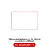 YZ For Tesla Model 3 Y Silicone Protective Trim Cover Central Control Navigation Screen Protector Frame Tesla Car Accessories