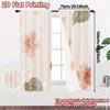 2D FLAT PRINTING 2pcs Curtains (Without Rod) Floral Spring Bedding Design Modern Fashionable Curtainments during the April Fools