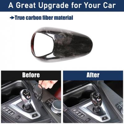 Forged Real Carbon Fiber Interior Gear Box Shift Knob Trim For BMW M3 F80 M4 F82