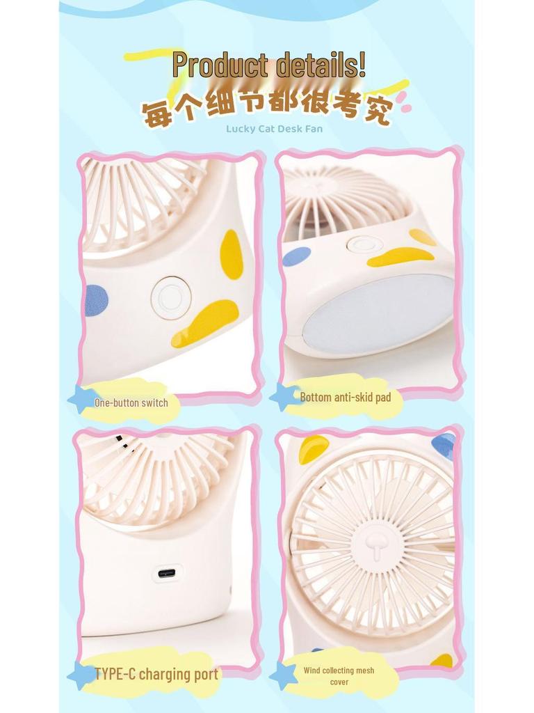 USB Cartoon Animal Desktop Fan with High-Wind Power, CE ROHS 3C Certified for Southeast Asia