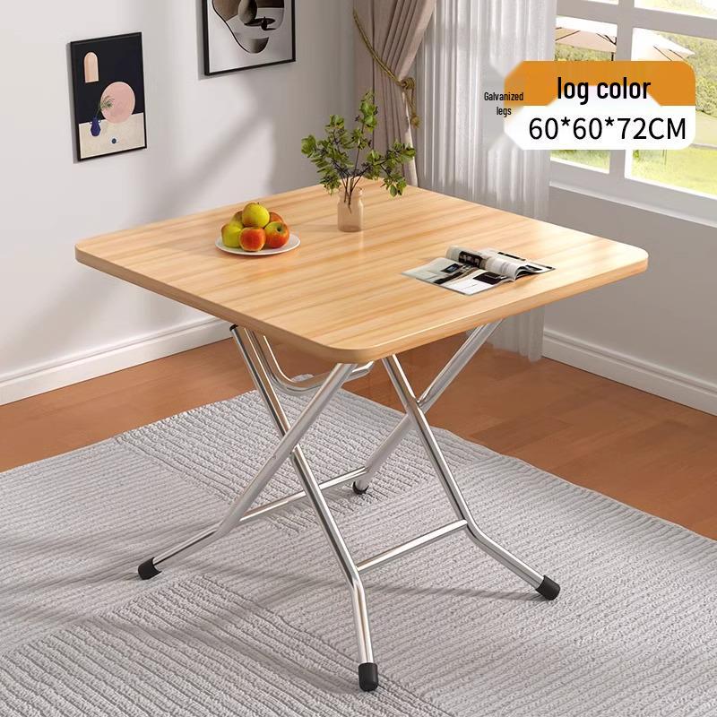 Compact Folding Dining Table for Small Spaces - Indoor/Outdoor Use, Square & Round Options Available